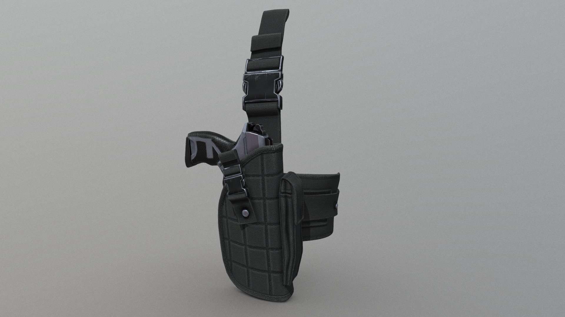 Tactical Thigh Holster with Gun
