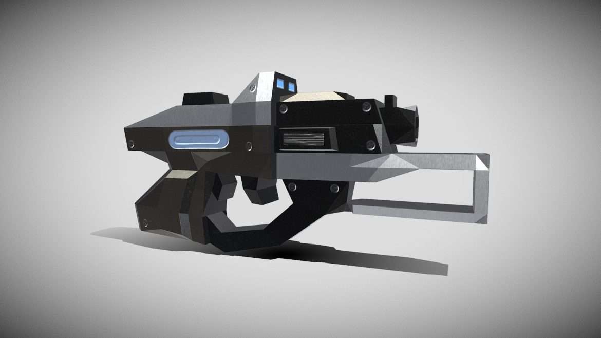 ultrasonic gun 3d model