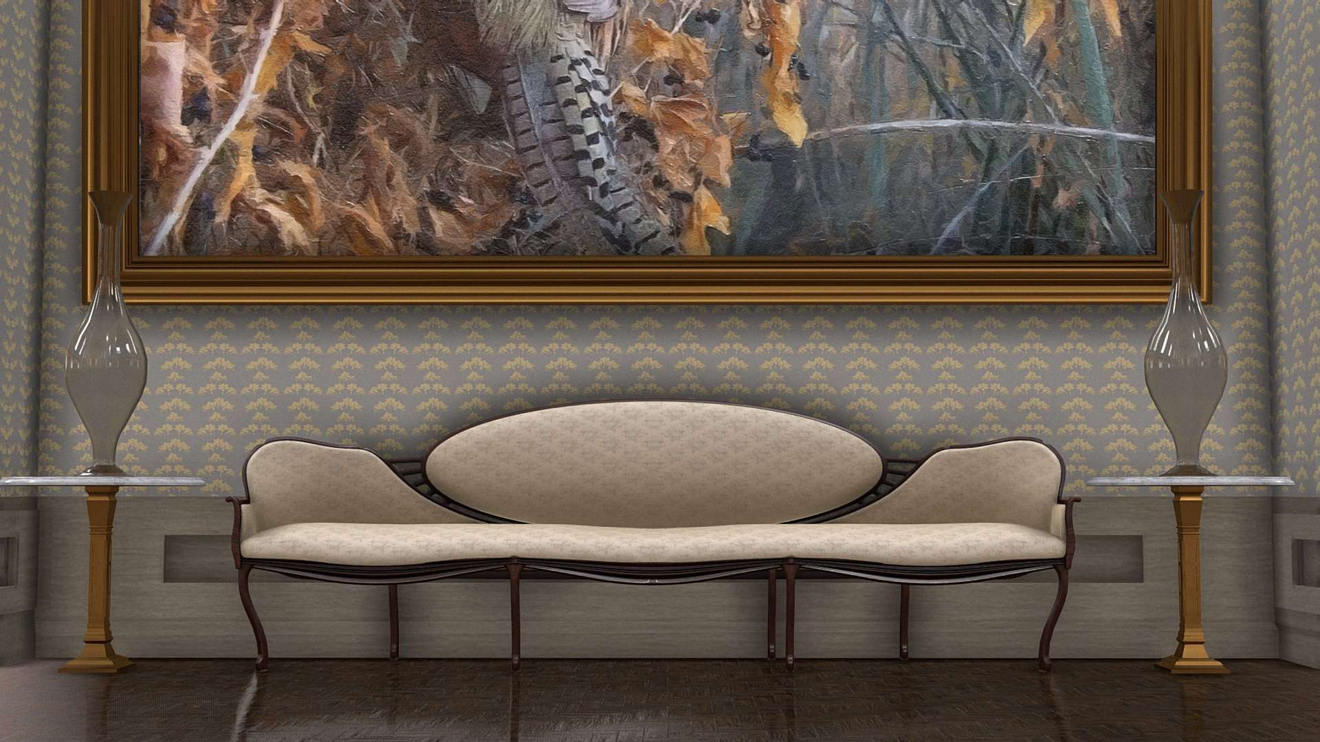Victorian Camelback Sofa