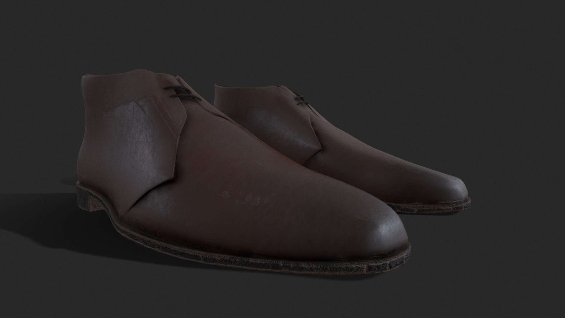 Victorian worn-out shoes for gentlemen