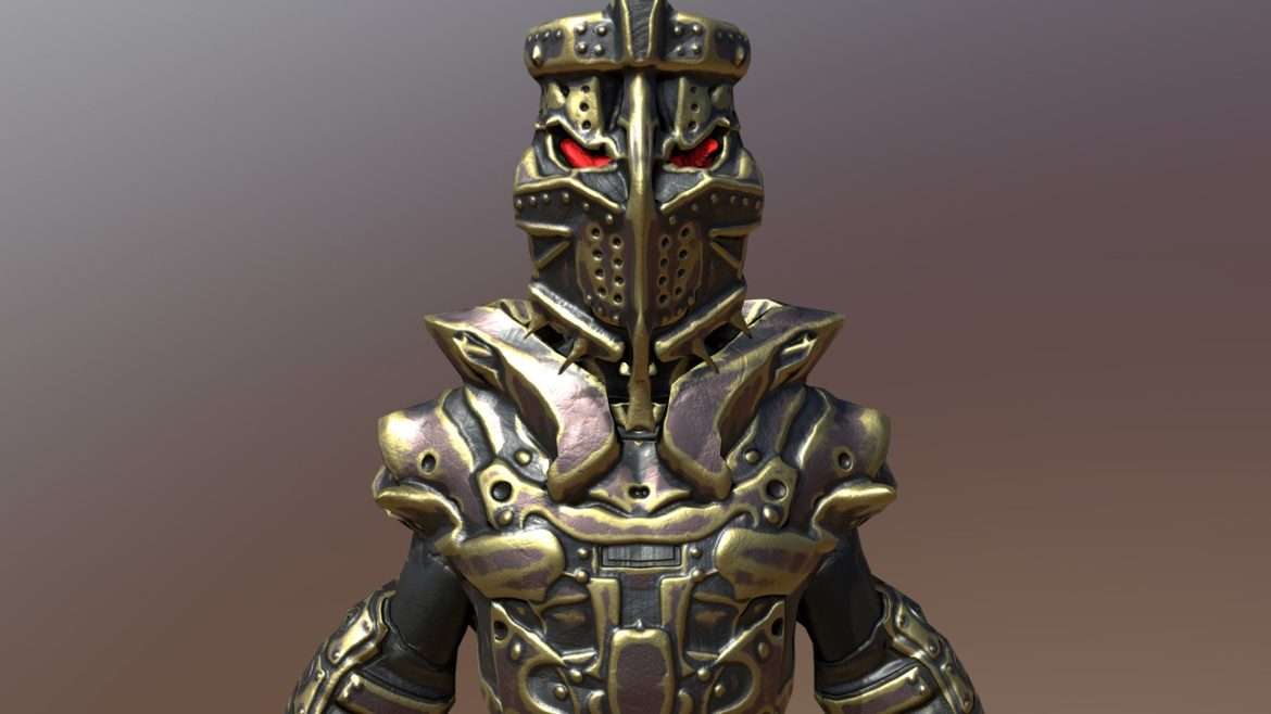 warrior hero fantasy 3d model