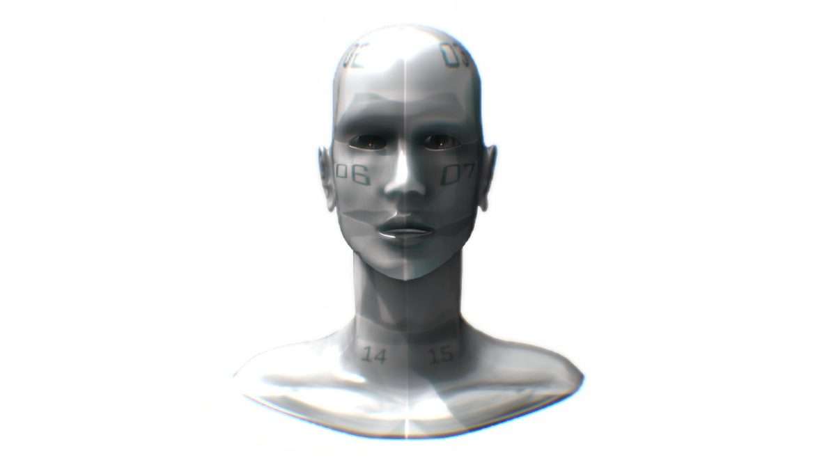 woman face female head base mesh 3d model