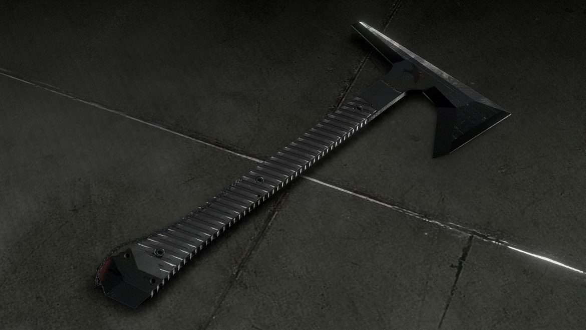 woodsman collection ragnarok tomahawk axe 3d model