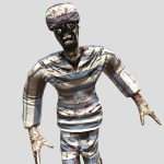 zombie prisoner pose 3d model