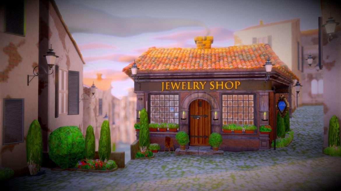 old jewellery shop 3d model