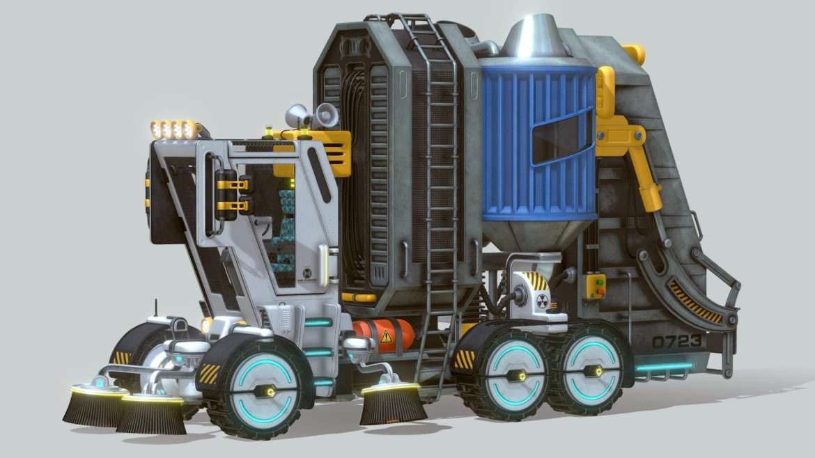 a 72 waste reclamation reactor 3d model