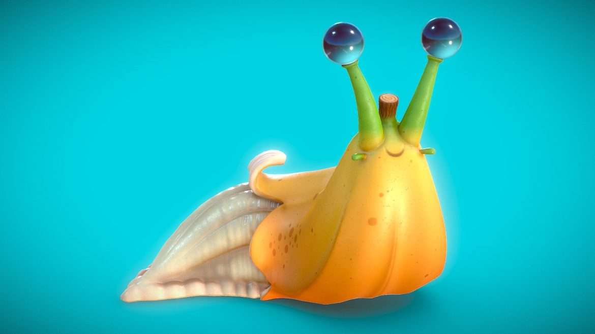 banana slug 3d model