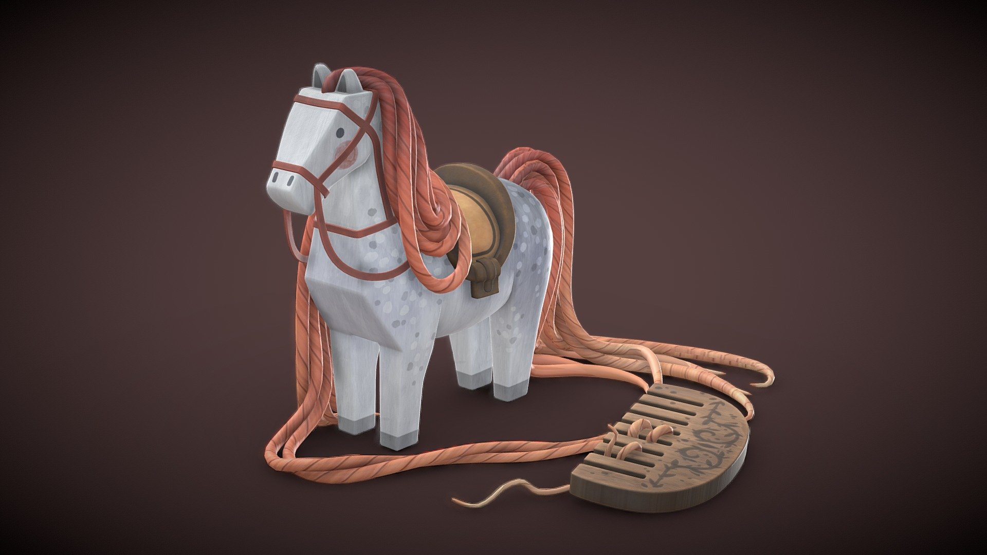 A Coloured Horsey – 3D