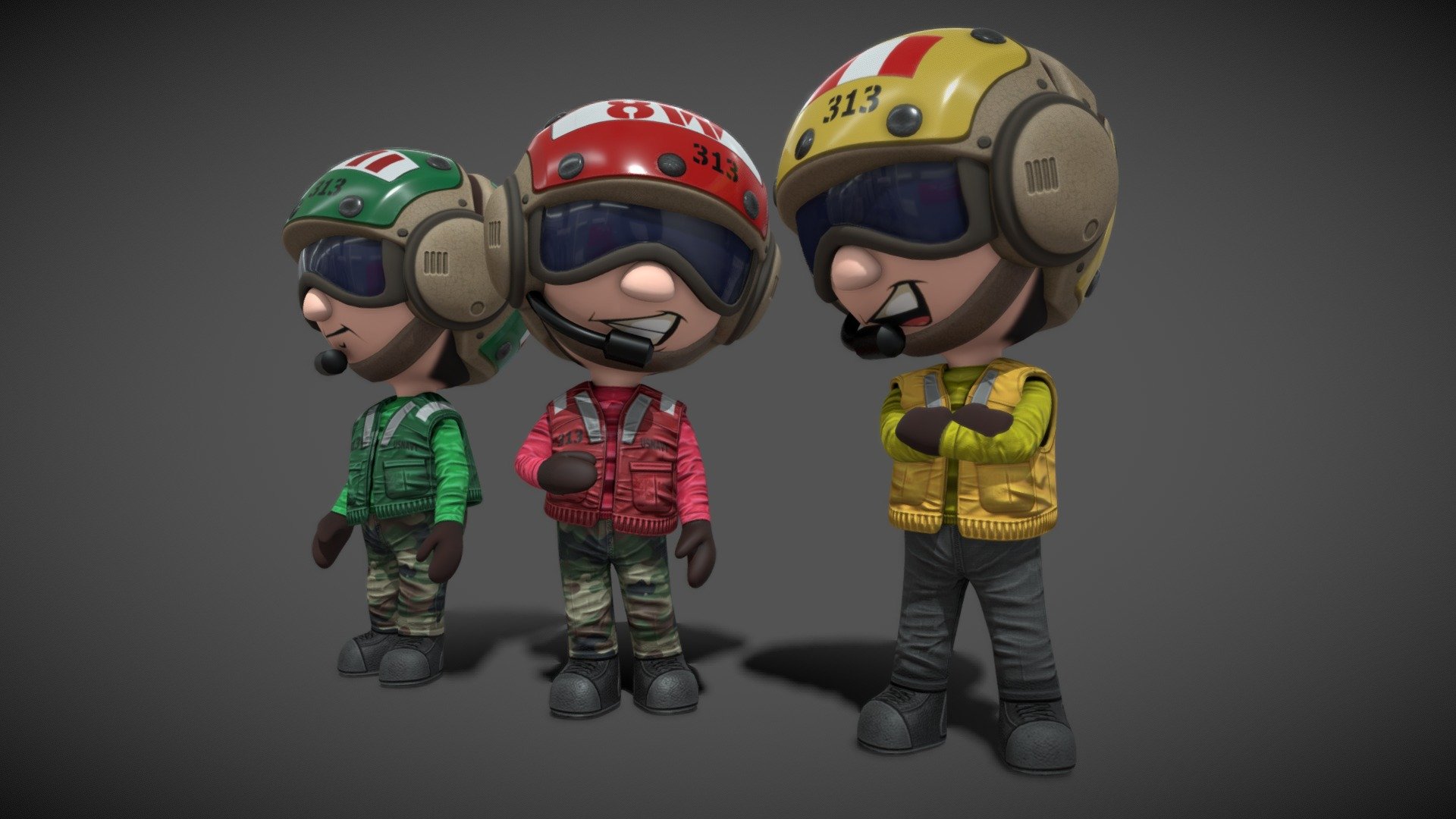 Aircraft carrier crew member toy version