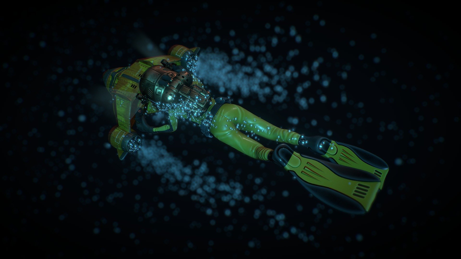 Alien underwater scooter