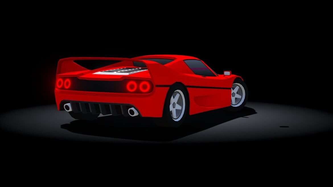 arcade acrux racing car 3d model