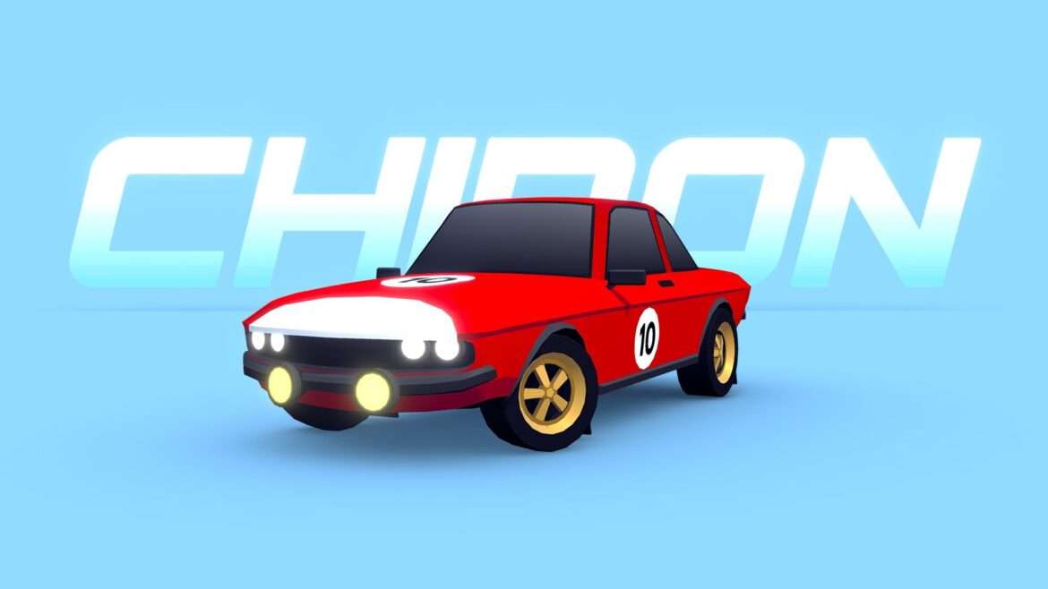 arcade chiron rally car 3d model