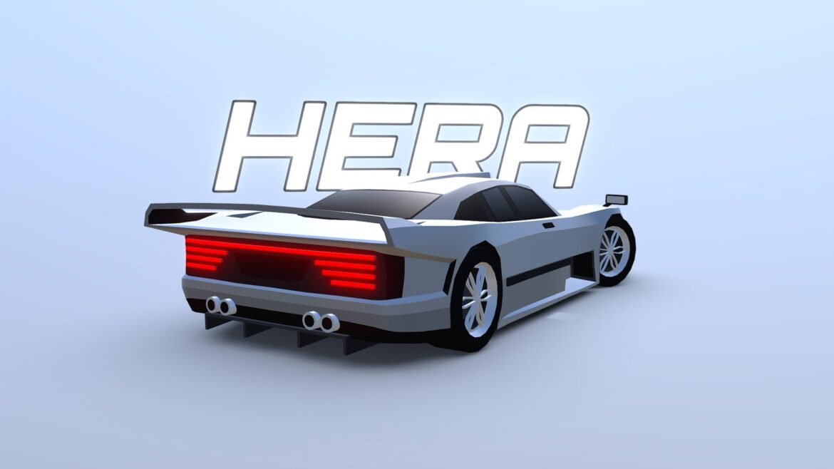 arcade hera racing car 3d model