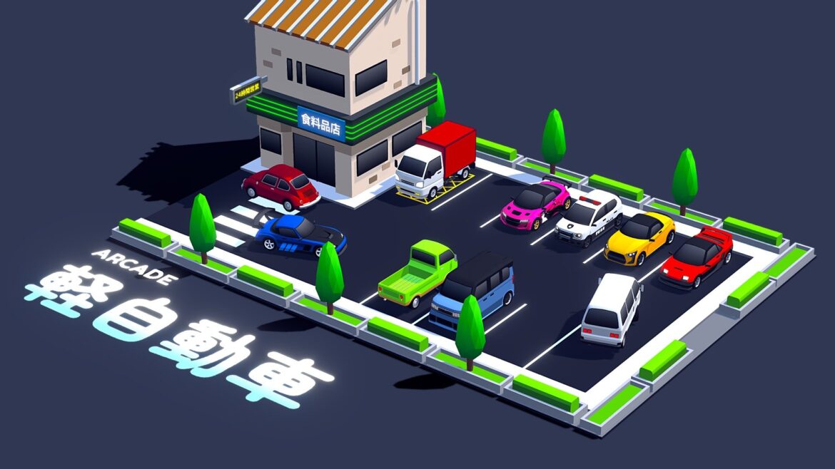 arcade kei cars 3d model
