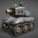 Battle Tank J-5 animation