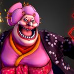 Big One Piece 3d Model - Big Mom One Piece 3D model with detailed textures and menacing presence, rendered in a dynamic pose.