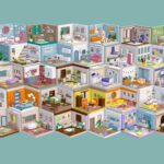 BIG PACK Cozy Cartoon Rooms Interiors