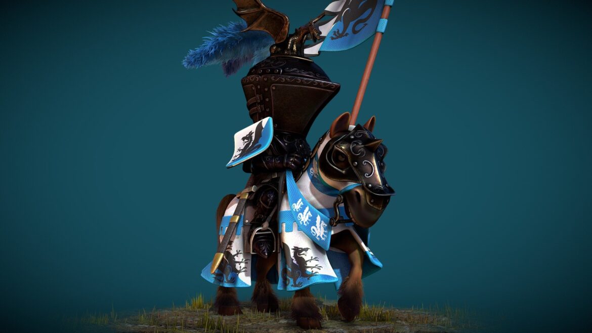 black knight of the dragon caste toystyle 3d model