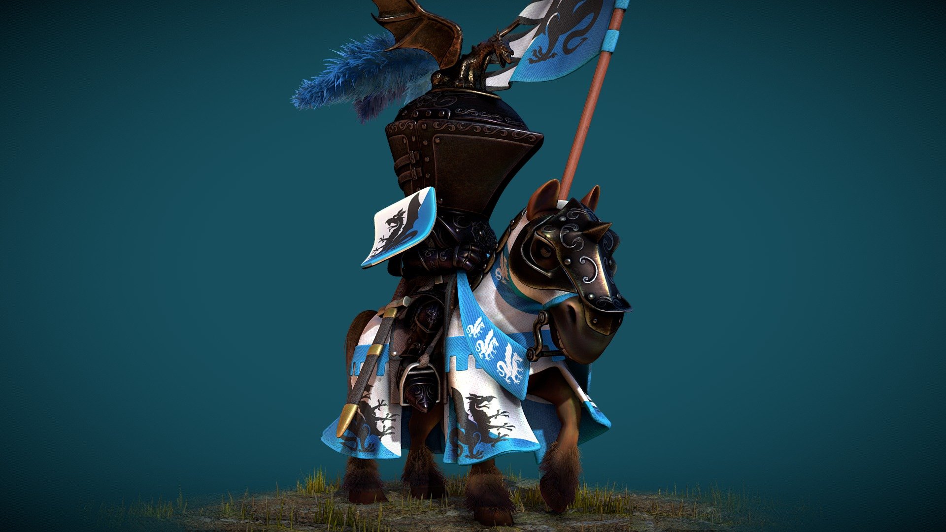 black knight of the dragon caste (toystyle)