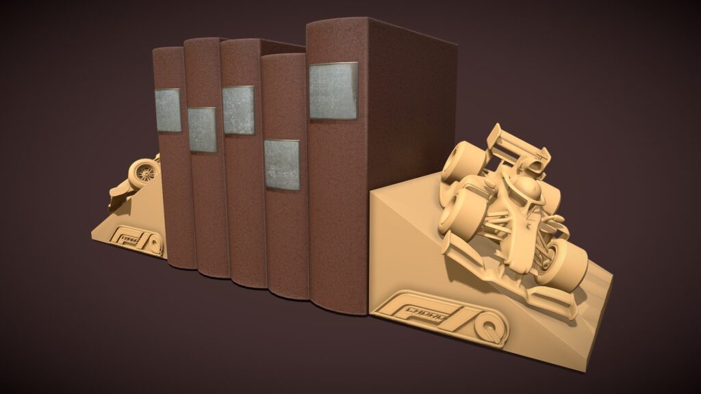 Download Bookends F1 Choro Q (3dprint) 3D Model | Deep3DSea
