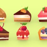 Cartoon Cakes And Pies 002