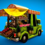 Cartoon Pickup Truck
