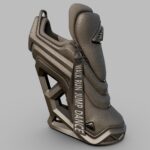 comfy heel blk 3d model