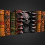 creature bookends 3d model