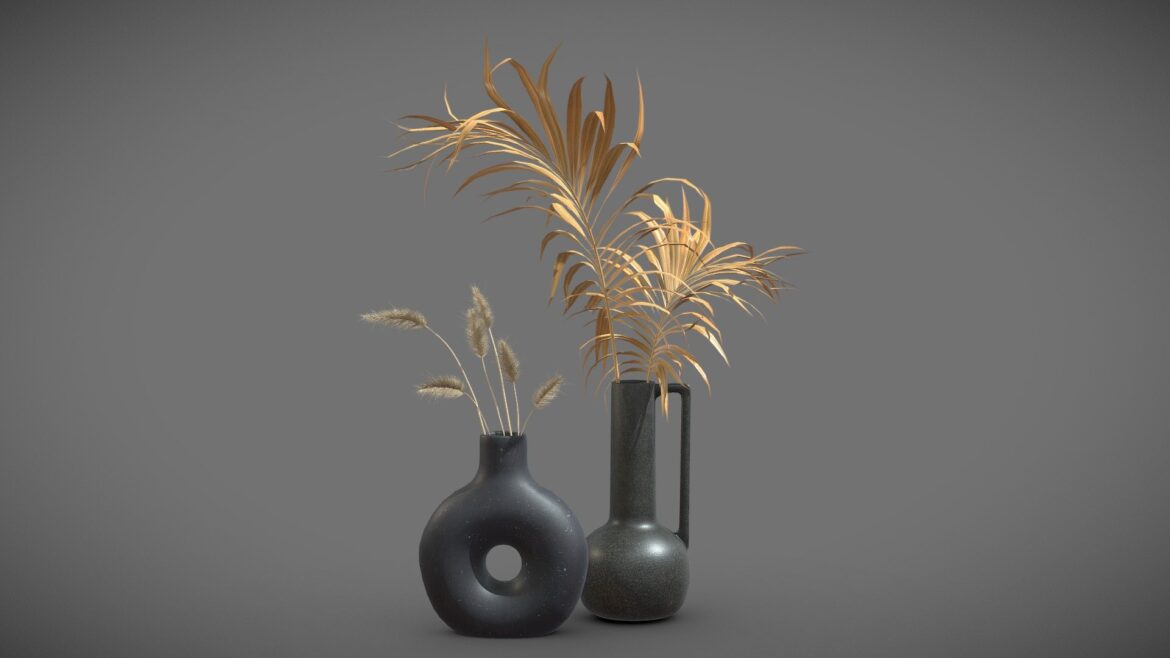 dark vases 3d model