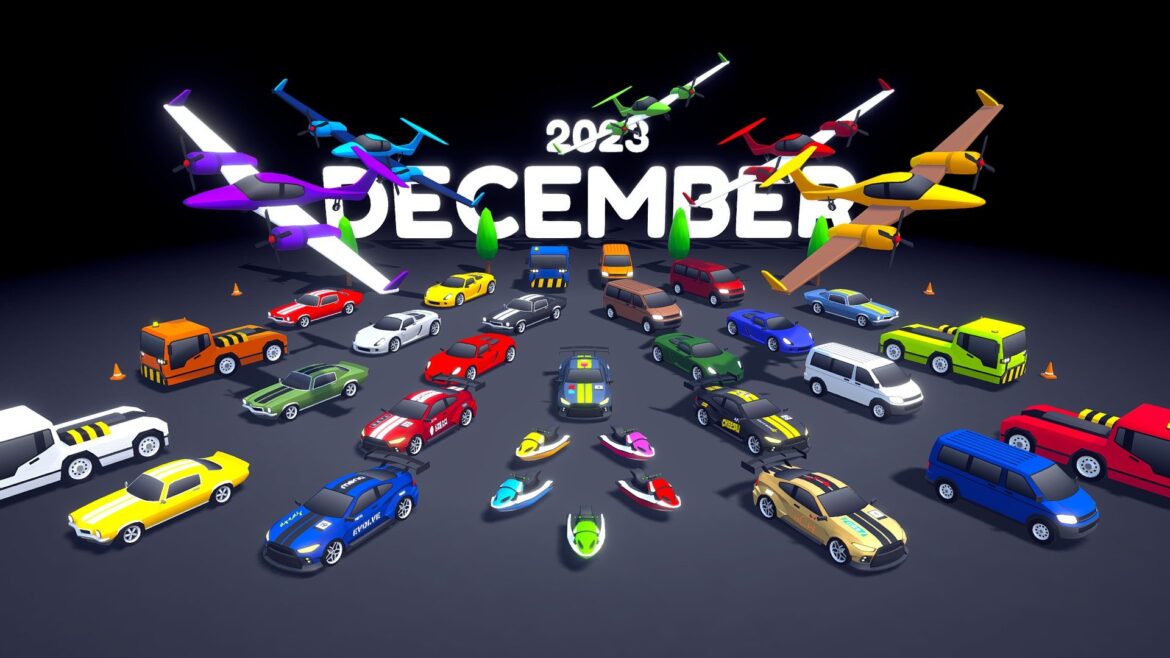 Arcade Ultimate Vehicles 3d Model - December 2023 Arcade Ultimate Pack featuring 7 new stylized retro vehicles for game development