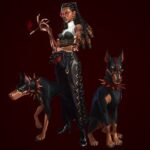 Arcane Diamond City 3d Model - Hand-painted arcane stylized city environment 3D model with crystalline architecture