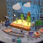diorama cinema 3d model