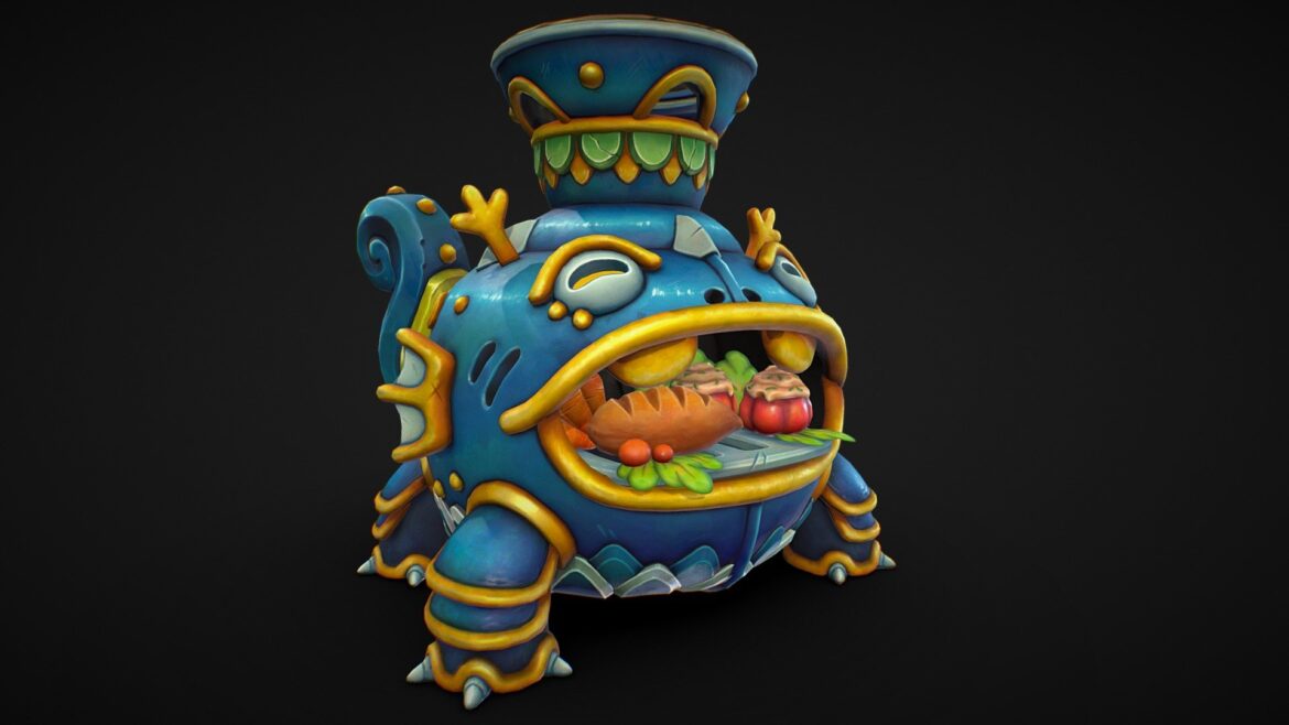 dragons rise the forgotten realm blue oven 3d model