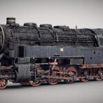drg class 95 prussian t 20 steam locomotive 3d model
