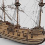 galleon includes a fully detailed interior 3d model