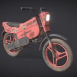 game asset motorbike 3d model