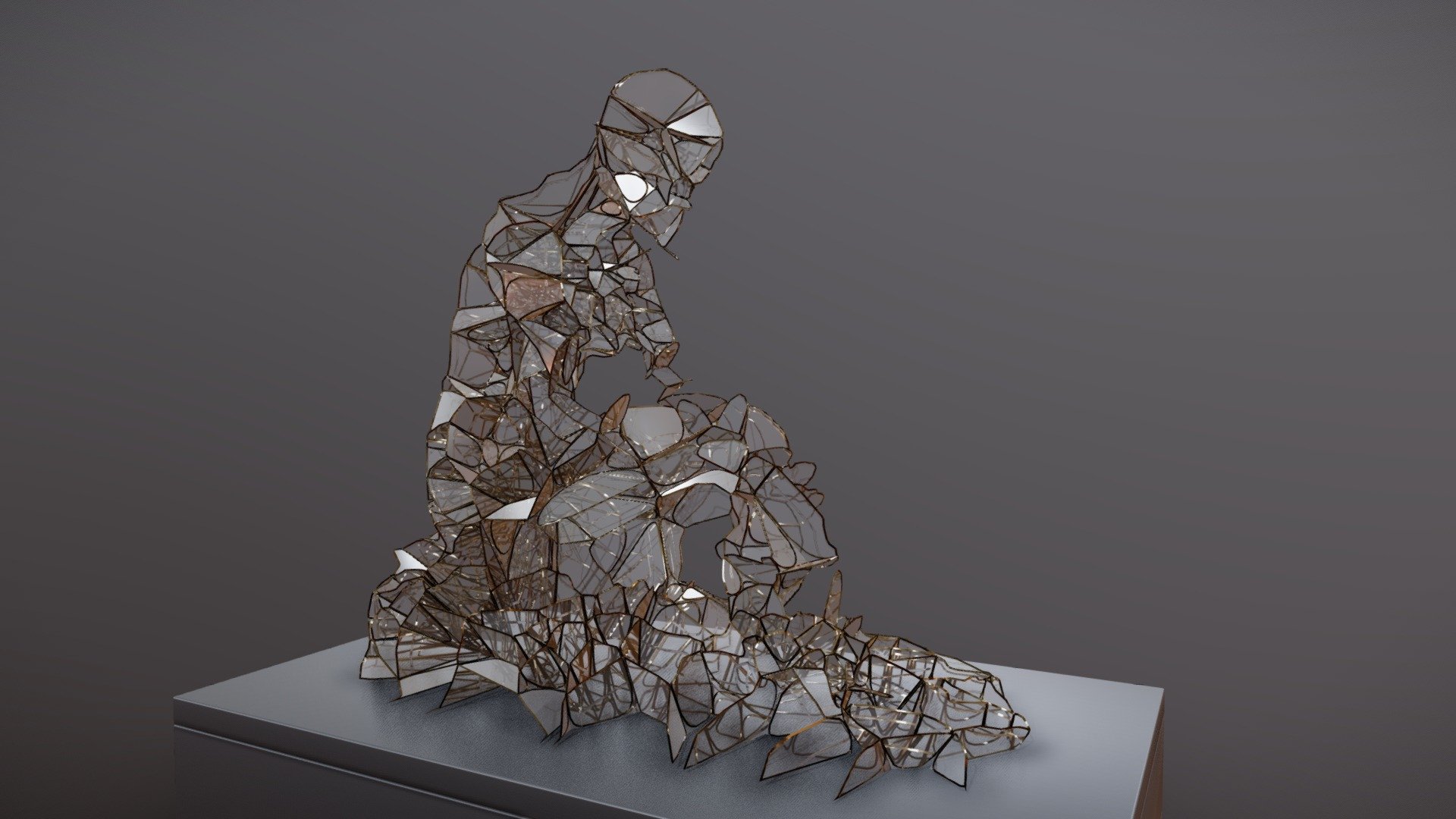 Glass and Metal Construct #0001