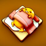 gudetama sleeping zzz 3d model