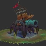 Hand Paint Cannon