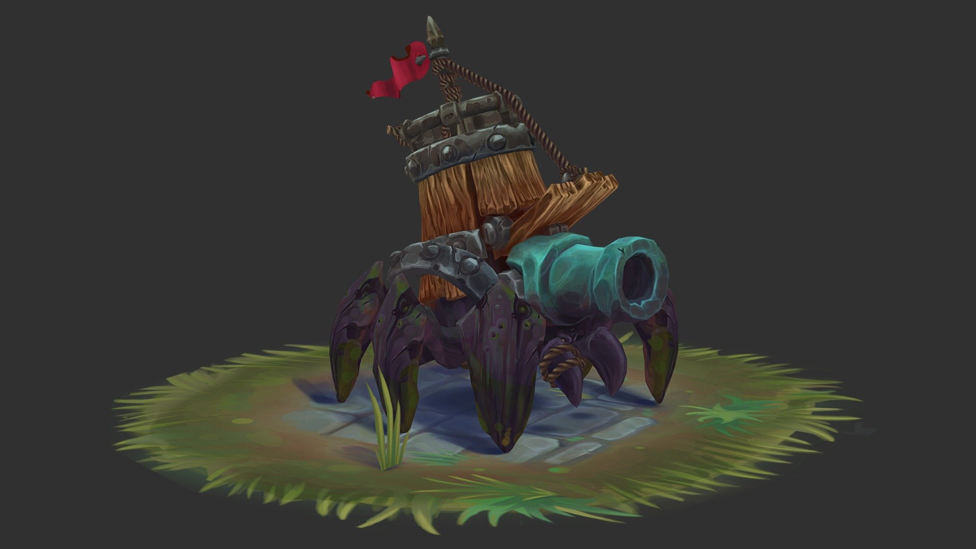 Hand Paint Cannon