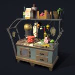 Hand painted kitchen