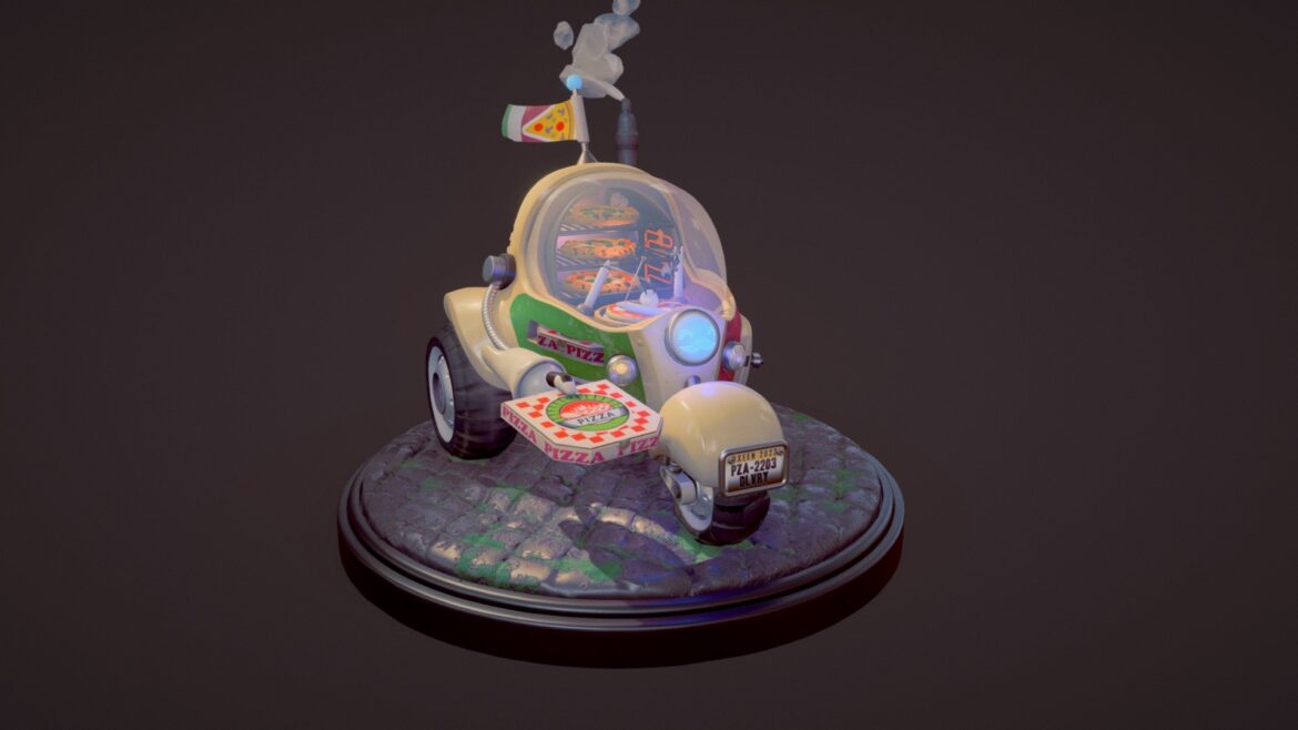 hotampfresh pizza 3d model