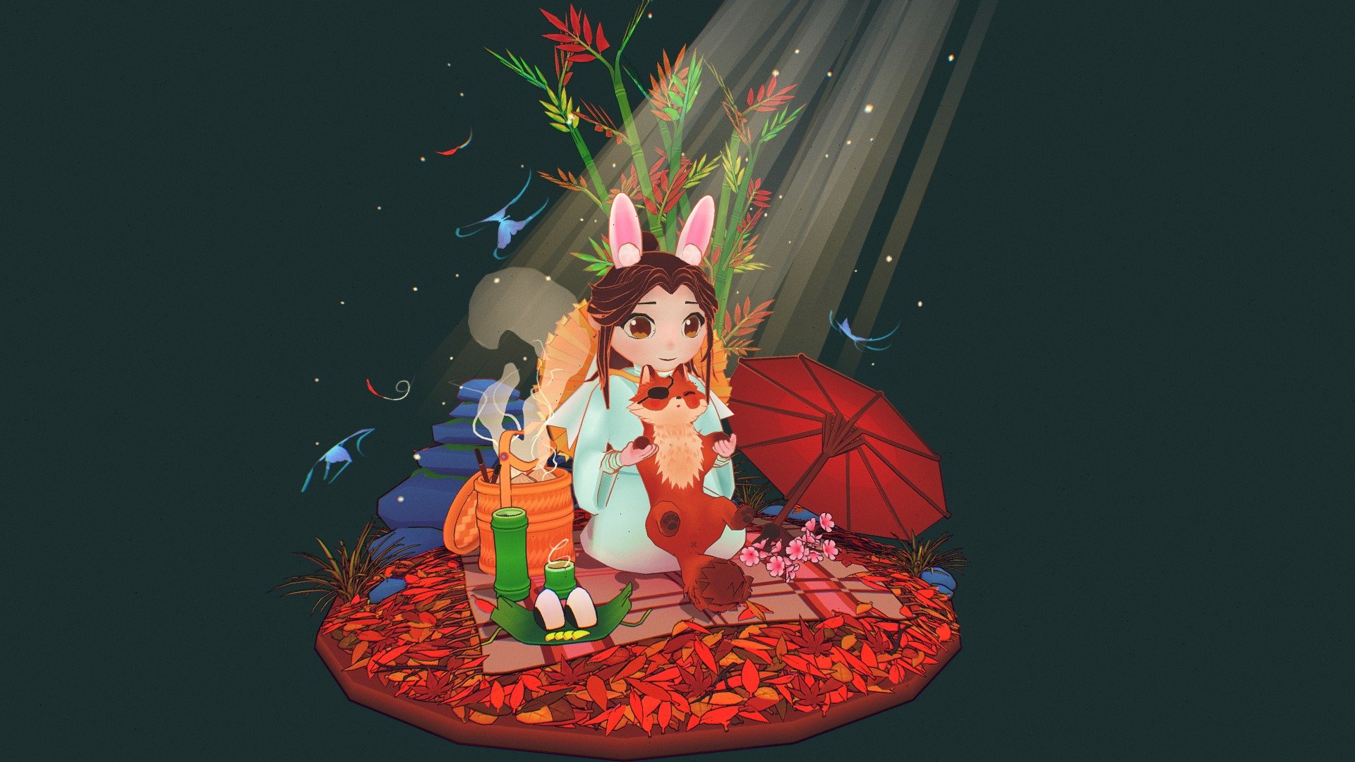 HuaLian On A Bamboo Forest Picnic