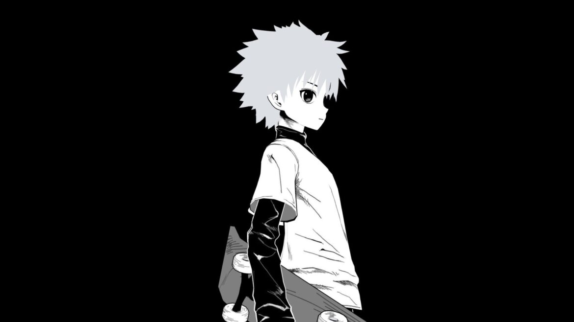 Killua Character 3d Model - Stylized Killua character 3d model from Hunter x Hunter, showcasing manga aesthetic.