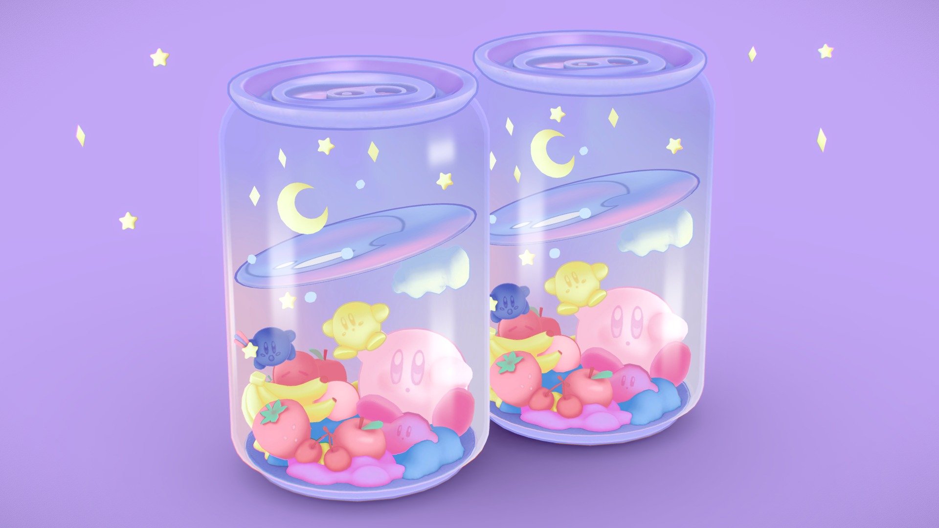 Kirby’s soda can ♡
