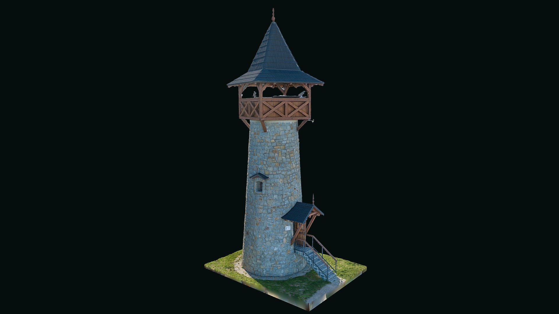 Lookout tower on Hrebeni