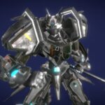 low poly robot armorehind 3d model