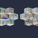 Low Poly Rooms Interior 3