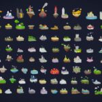 MEGA PACK Low Poly Worlds Islands Exteriors