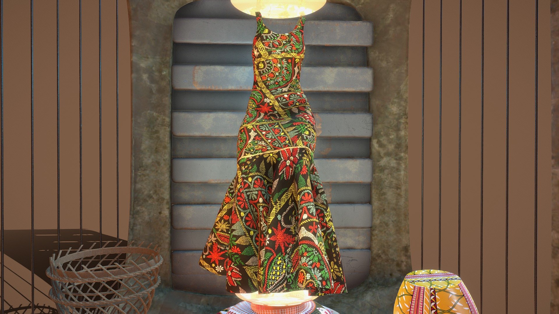 Nakshi kantha (Cloth Simulation)